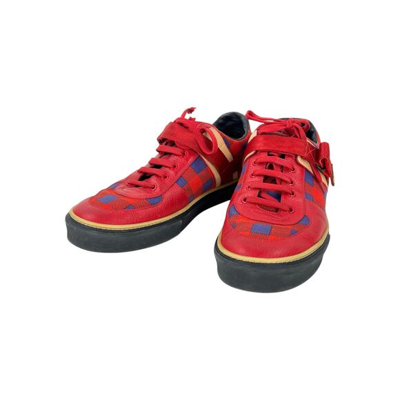 Louis Vuitton Damier Red Sneakers - Picture 1 of 7